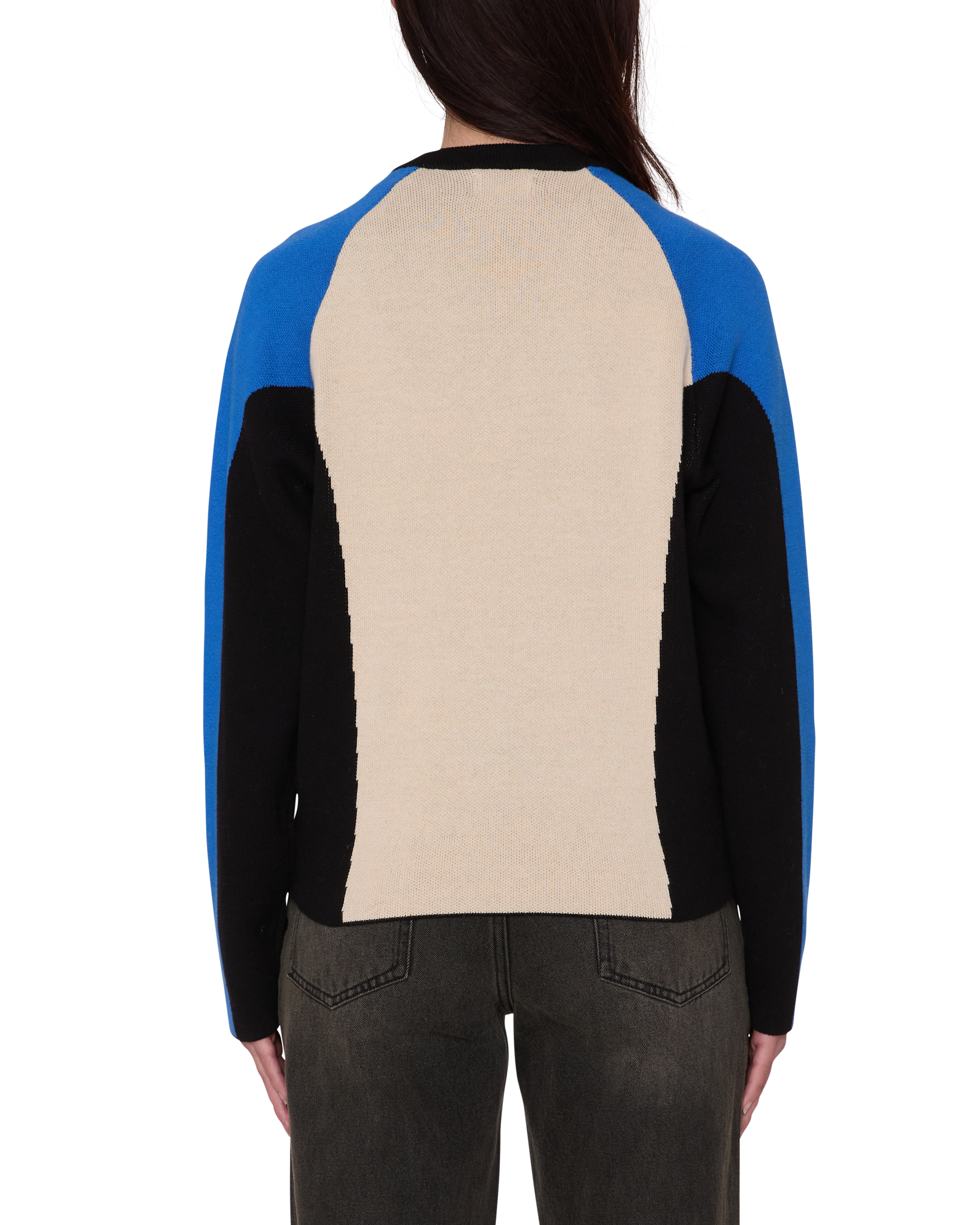 Obey Angie Crew Sweater Damen Colorblock Pullover cream multi